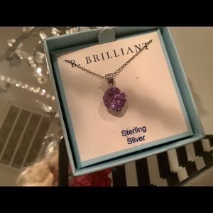 Beautiful sterling silver with amethyst stone,